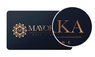 Business Cards - Metallic Foil business cards stand out with their silver or gold custom foil pri